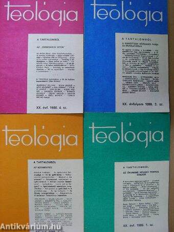 Teológia 1986/1-4.