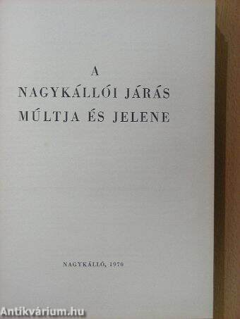 A nagykállói járás múltja és jelene