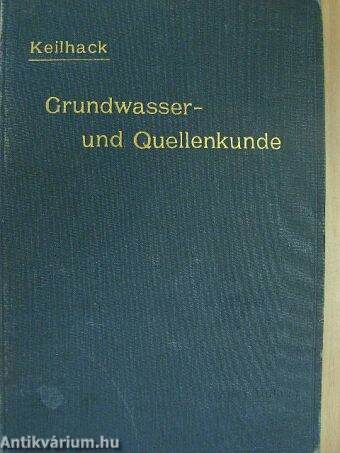 Lehrbuch der Grundwasser- und Quellenkunde