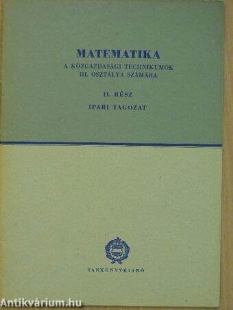 Matematika III/II.