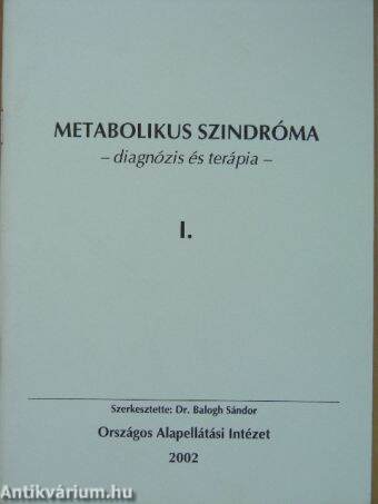 Metabolikus szindróma I.
