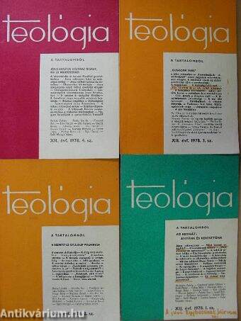 Teológia 1978/1-4.