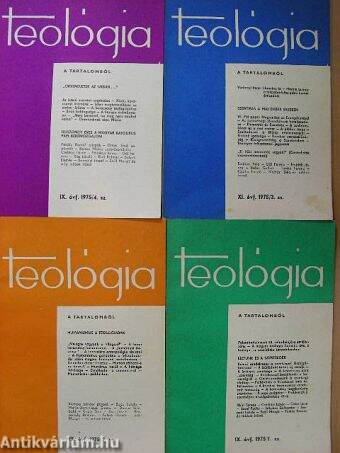 Teológia 1975/1-4.