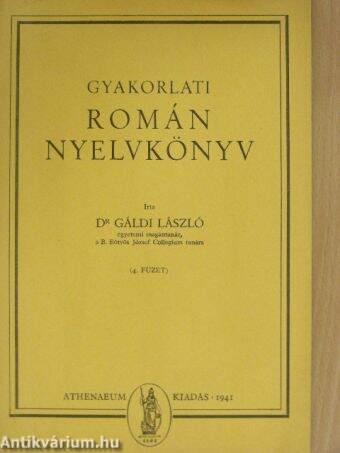 Gyakorlati román nyelvkönyv 4. füzet