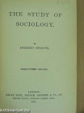 The Study of Sociology