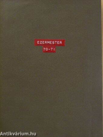 Ezermester 1970-1971. (vegyes számok) (8 db)