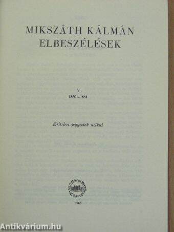 Elbeszélések V.