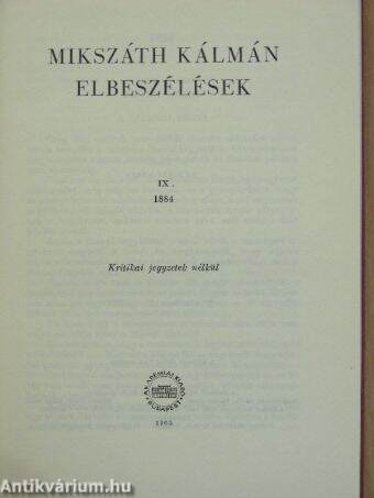 Elbeszélések IX.