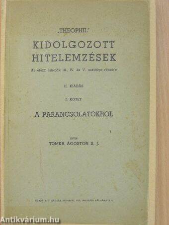 "Theophil" kidolgozott hitelemzések I.