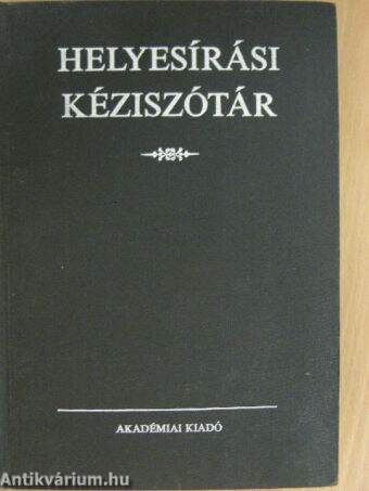 Helyesírási kéziszótár