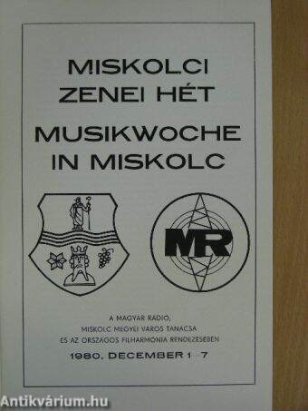 Miskolci zenei hét 1980. december 1-7.