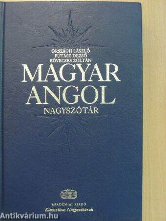 Magyar-angol nagyszótár