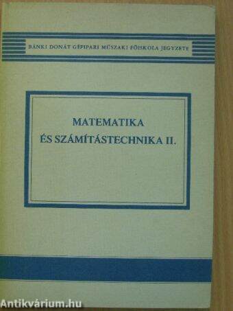 Matematika és számítástechnika II. (töredék)