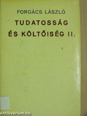 Tudatosság és költőiség II. (töredék)