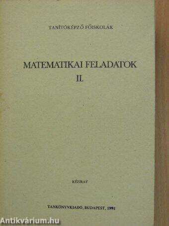 Matematikai feladatok II.