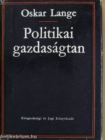 Politikai gazdaságtan I.