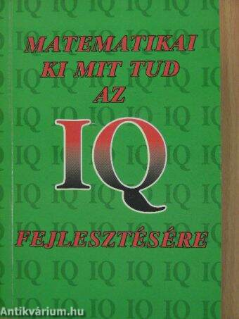 Matematikai ki mit tud az IQ fejlesztésére