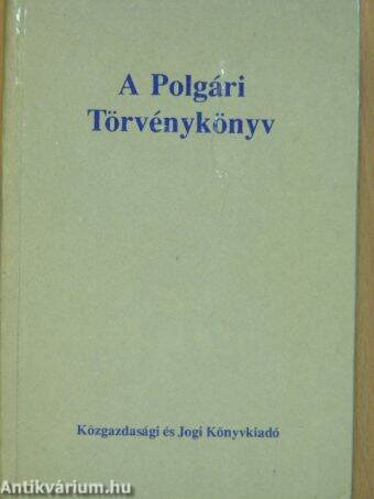 A Polgári Törvénykönyv