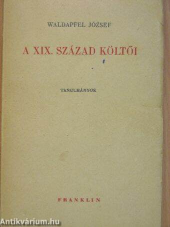 A XIX. század költői