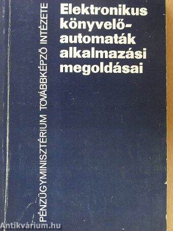 Elektronikus könyvelőautomaták alkalmazási megoldásai