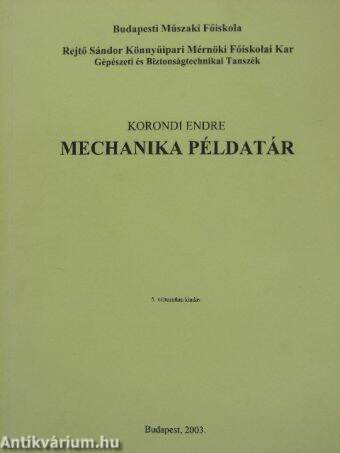 Mechanika példatár