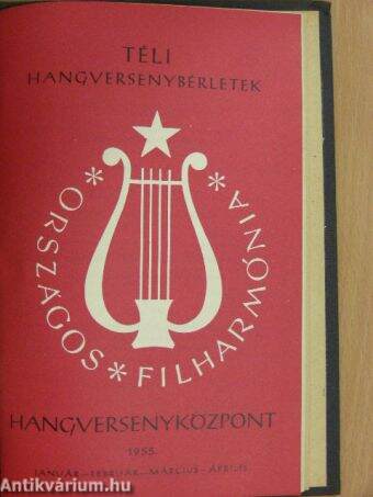 Országos Filharmónia Műsorfüzet 1954. (nem teljes évfolyam)/Magyar zenetörténet/Őszi hangversenybérletek 1954. október-december/Téli hangversenybérletek 1955. január-április (21 db füzet)