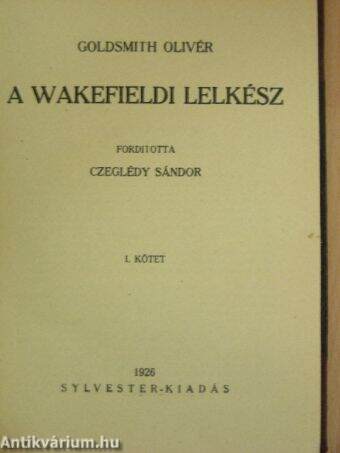 A wakefieldi lelkész I-II.