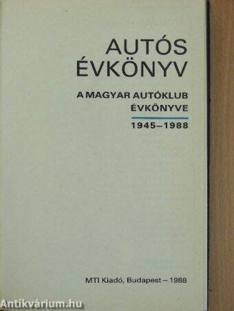 Autós évkönyv 1945-1988