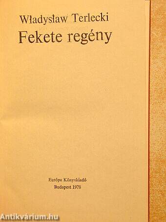 Fekete regény