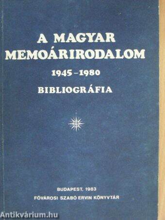 A magyar memoárirodalom