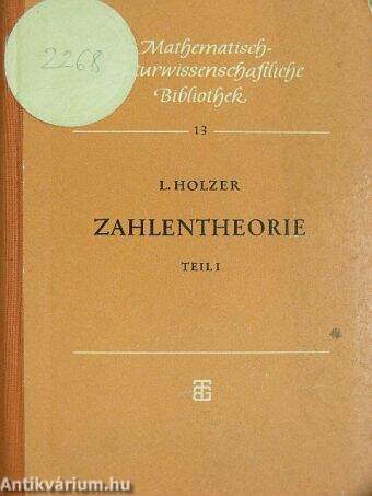 Zahlentheorie I.