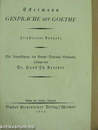 Gespräche mit Goethe (gótbetűs)