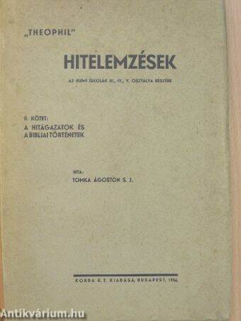 "Theophil" Kidolgozott hitelemzések II.