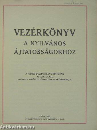 Vezérkönyv a nyilvános ájtatosságokhoz