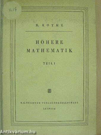 Höhere Mathematik I.