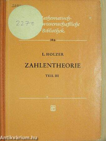 Zahlentheorie III.