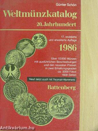 Weltmünzkatalog 1986. II. (töredék)