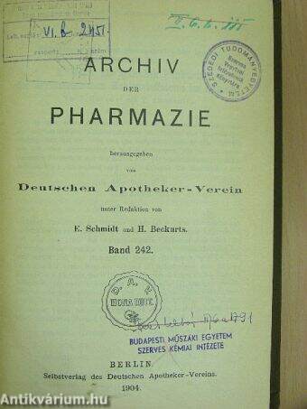 Archiv der Pharmazie 1904