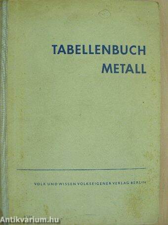 Tabellenbuch Metall