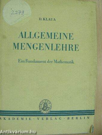 Allgemeine Mengenlehre