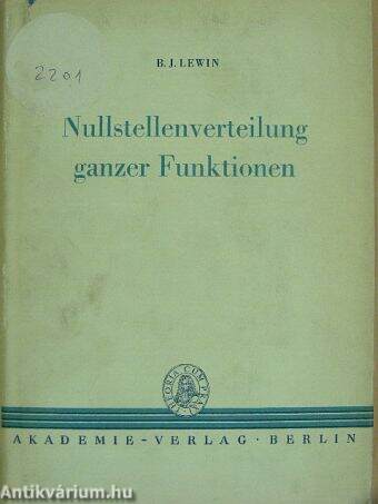 Nullstellenverteilung ganzer Funktionen