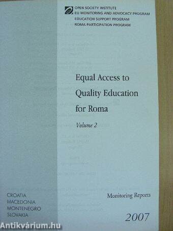 Equal Access to Quality Education for Roma Volume 2