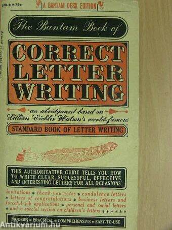 The Bantam Book of correct letter writing