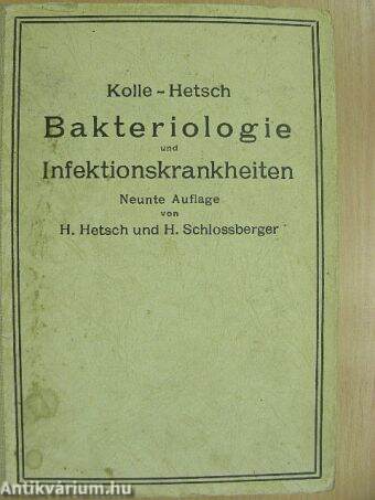 Experimentelle Bakteriologie und Infektionskrankheiten