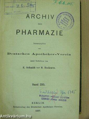 Archiv der Pharmazie 1897.