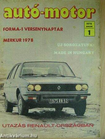 Autó-Motor 1978. (nem teljes évfolyam)