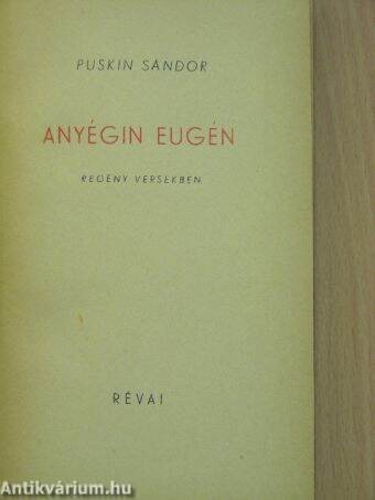 Anyégin Eugén