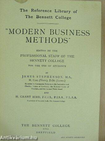 Modern Business Methods