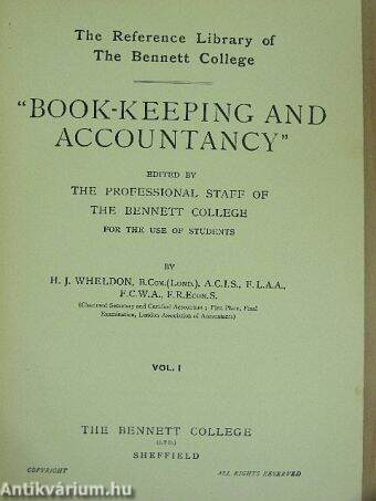 Book-keeping and Accounting I-II.