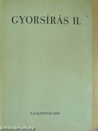 Gyorsírás II.